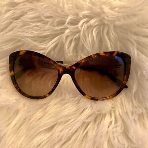 Versace Tortoiseshell Cat Eye Sunglasses - Brown Gradient Lenses
